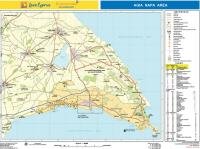 High quality map of Agia Napa, Protaras and Paralimni in English in pdf format